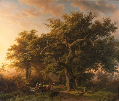 Scena forestale da Barend Cornelis Koekkoek