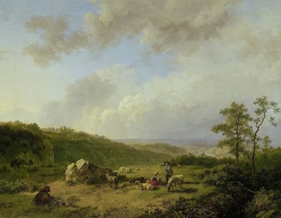 Paesaggio con minaccia di temporale da Barend Cornelis Koekkoek