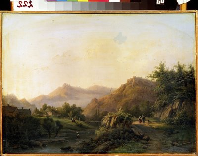 Paesaggio con sentiero da Barend Cornelis Koekkoek