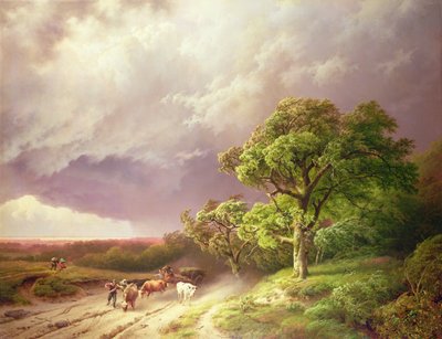 La Tempesta in Arrivo da Barend Cornelis Koekkoek