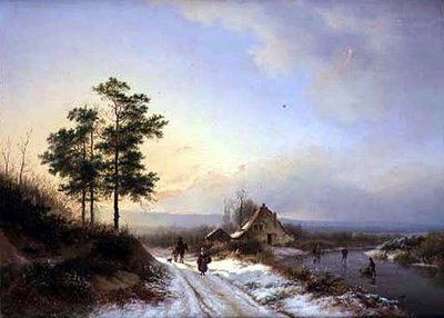 Paesaggio invernale da Barend Cornelis Koekkoek