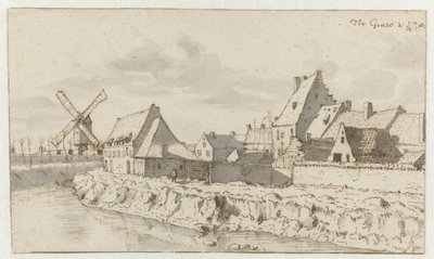 Veduta di Grave, Noord-Brabant da Barend Klotz (attributed to)