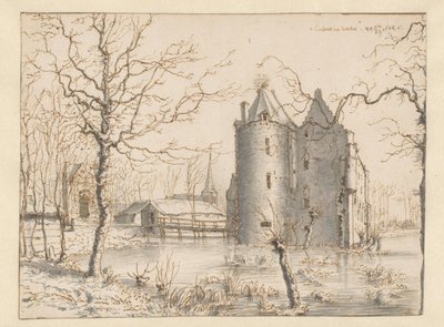 Veduta di Kasteel Frisselstein, Veghel da Barend Klotz (attributed to)