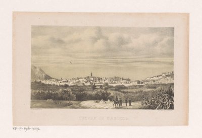 Veduta di Tetuan in Marocco da Barend Leonardus Hendriks