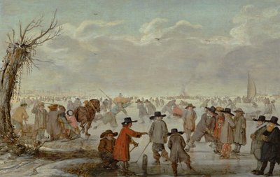 Giochi sul ghiaccio 1654 da Barent Avercamp