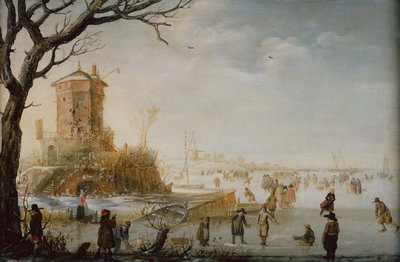 Paesaggio Invernale con Pattinatori da Barent Avercamp