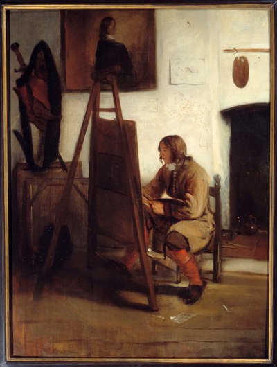 Un giovane pittore nel suo studio da Barent Fabritius
