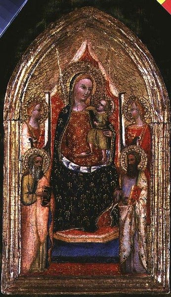 Madonna col Bambino in Trono con San Bartolomeo e Altri Santi da Bargello Master