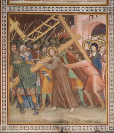 Scena dal Nuovo Testamento: Il trasporto della croce da Barna da Siena