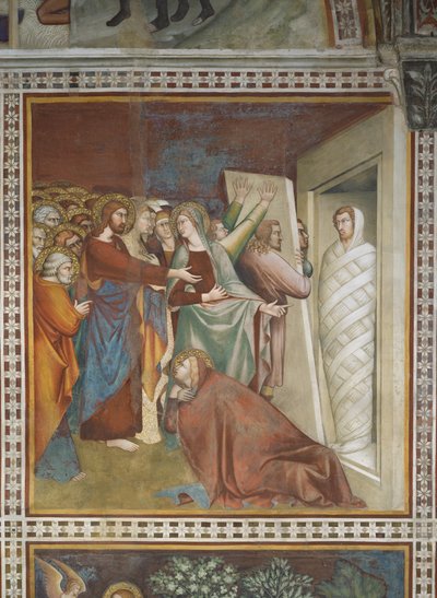 Scena del Nuovo Testamento: Resurrezione di Lazzaro da Barna da Siena