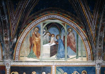 La circoncisione, da una serie di Scene del Nuovo Testamento da Barna da Siena