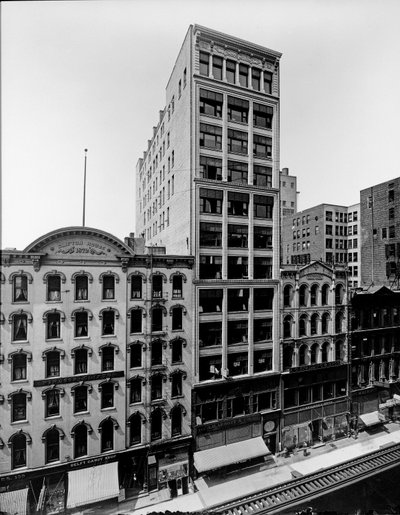Clifton House, Thomas Church building e J. P. Atwater building, Chicago, Illinois, USA, c.1900 da Barnes and Crosby