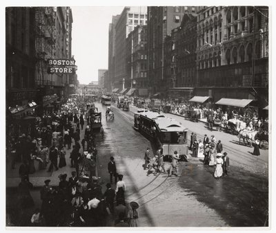 State Street, Chicago, Illinois, USA, c.1905 da Barnes and Crosby
