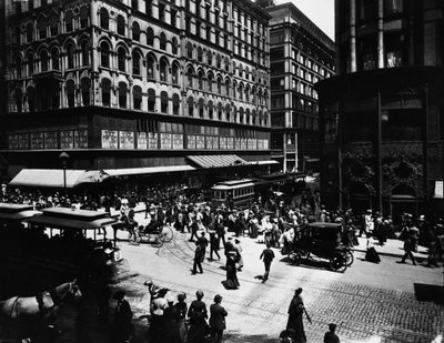 Strade State e Madison, Chicago, Illinois, USA, c.1905 da Barnes and Crosby