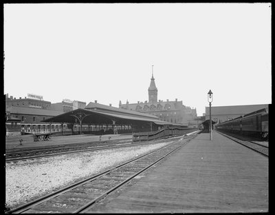 Stazione di Wells Street, Chicago, Illinois, USA, c.1905 da Barnes and Crosby