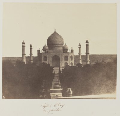 Agra, Il Taj, vista generale da Baron Alexis de La Grange