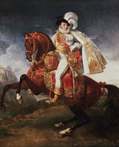 Ritratto equestre di Girolamo Bonaparte, re di Vestfalia da Baron Antoine Jean Gros