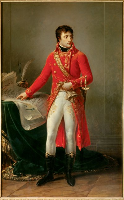 Ritratto a figura intera di Napoleone Bonaparte come Primo Console da Baron Antoine Jean Gros