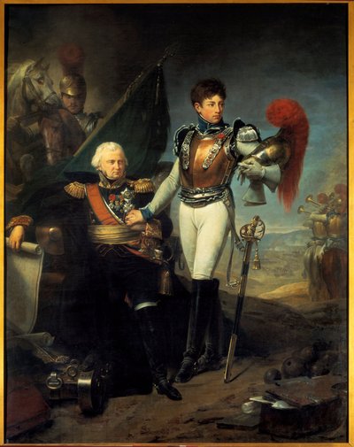 Ritratto di Jean Lariboisière (1759-1812) e suo figlio Honoré alla Battaglia della Moscova da Baron Antoine Jean Gros