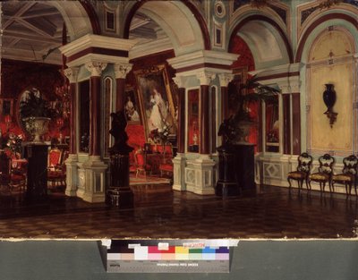 Sala di disegno da Baron Ernest Friedrich von Liphart