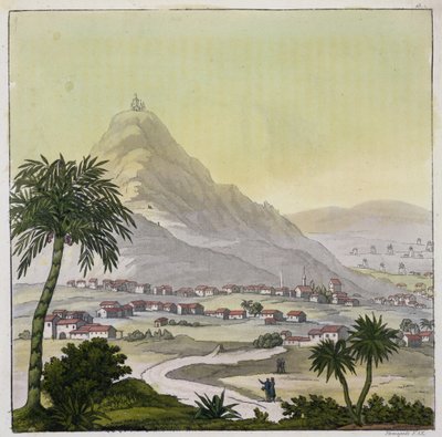 Veduta del borgo di Lima, Perù, da 