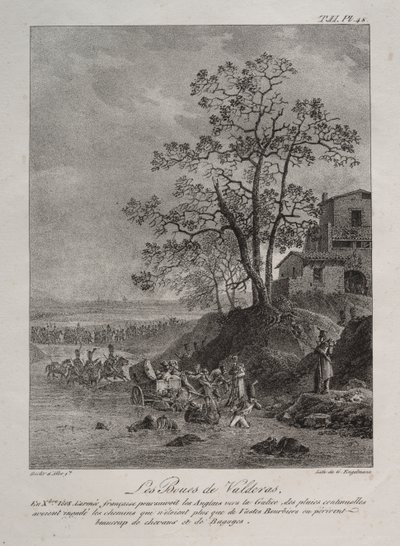 Campagna spagnola: Le paludi di Valderas, Provincia di León da Baron Louis Albert Guillain Bacler d