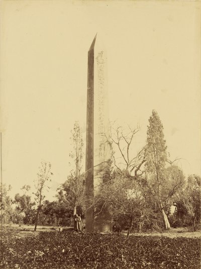 Obelisco di Eliopoli, Il Cairo. da Baron Paul des Granges