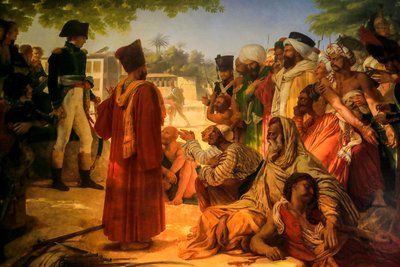 Il generale Bonaparte grazia i ribelli del Cairo, nel 1798. 1808 da Baron Pierre Narcisse Guerin