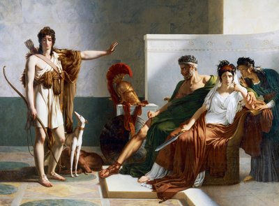 Ippolito respinge le accuse di Fedra da Baron Pierre Narcisse Guerin