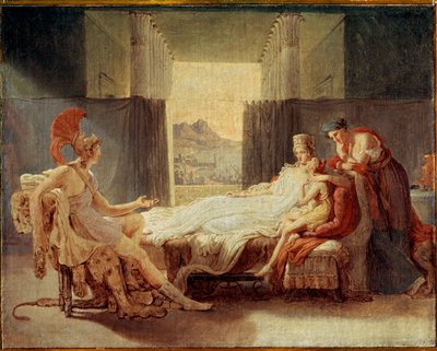 Schizzo per Enea che racconta a Didone le disgrazie di Troia, prima del 1813 da Baron Pierre Narcisse Guerin