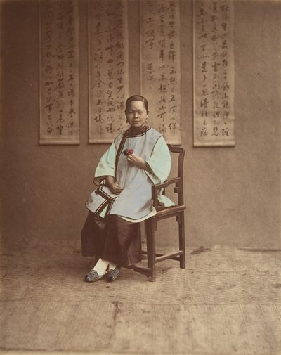 Ragazza di Shanghai, anni 1870 da Baron Raimund von Stillfried