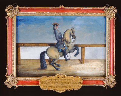 No. 45 Un cavallo della Scuola di Equitazione Spagnola eseguendo un movimento di dressage chiamato Courbette da Baron Reis Eisenberg