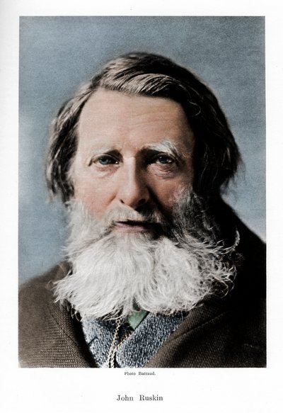 John Ruskin, critico, poeta e artista inglese, c1880s da Barraud