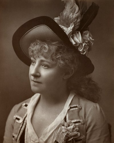 Lydia Thompson, ballerina, attrice e produttrice teatrale britannica, 1886 da Barraud