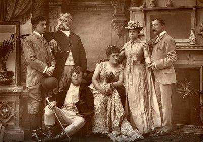 La compagnia del Drury Lane in A Run of Luck, al Drury Lane Theatre, Londra, 1886 da Barraud