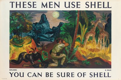 Poster pubblicitario per Shell da Barry Craig