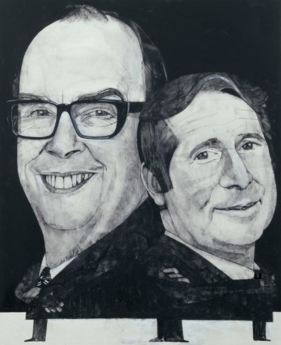 Ritratto di Morecambe e Wise da Barry Fantoni