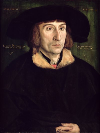 Ritratto di Johann Neudorffer (1497-1563) da Barthel Beham