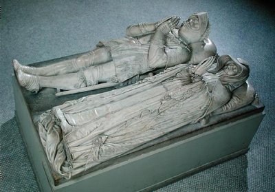 Effigi di Anne de Montmorency e Madeleine di Savoia da Barthelemy Prieur