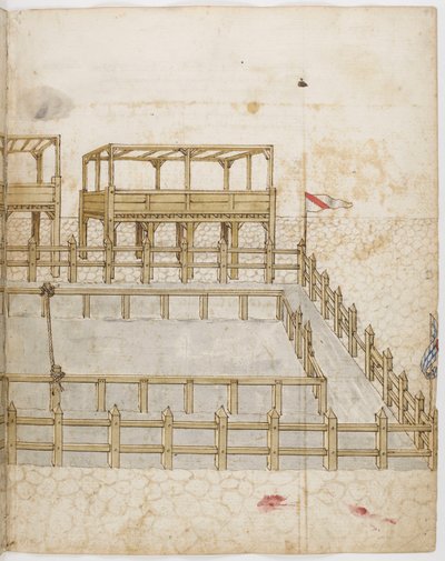 Lizza per torneo. Miniatura dal Libro dei tornei del Re René d