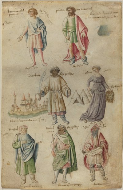 Sette figure famose della storia antica da Barthélemy van Eyck