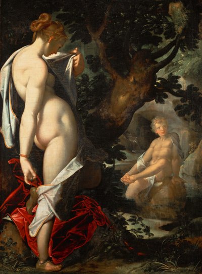 La ninfa Salmacis e Ermafrodito, ca 1580-1582 da Bartholomaeus Spranger