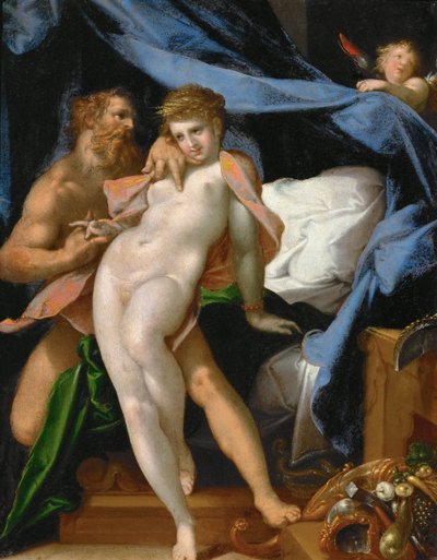 Vulcano e Maia, ca 1585 da Bartholomaeus Spranger