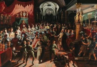Il banchetto di Baldassarre da Bartholomäus Strobel the Younger