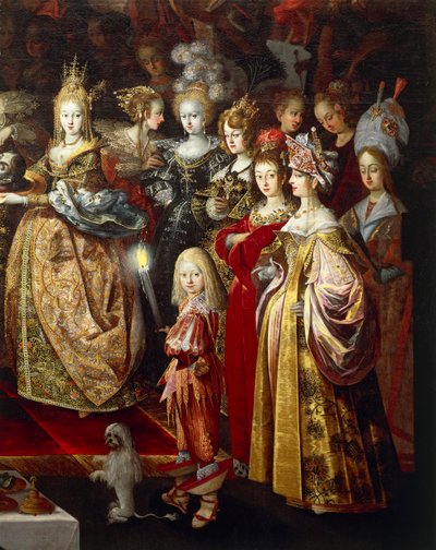 Decapitazione di San Giovanni Battista e Banchetto di Erode, dettaglio da Bartholomaus the Elder Strobl or Strobel