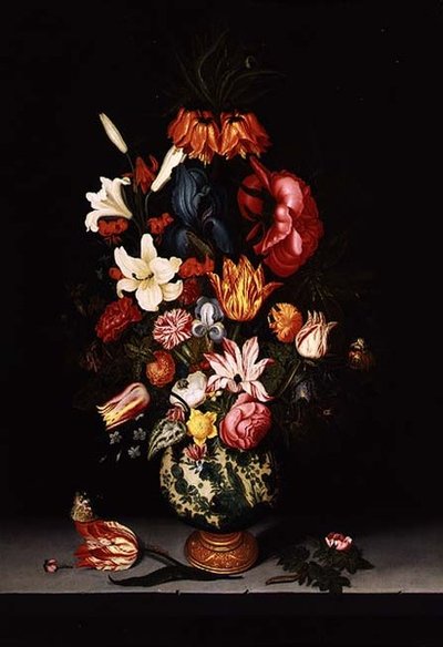 Natura Morta di Fiori su una Mensola di Pietra da Bartholomeus Assteyn