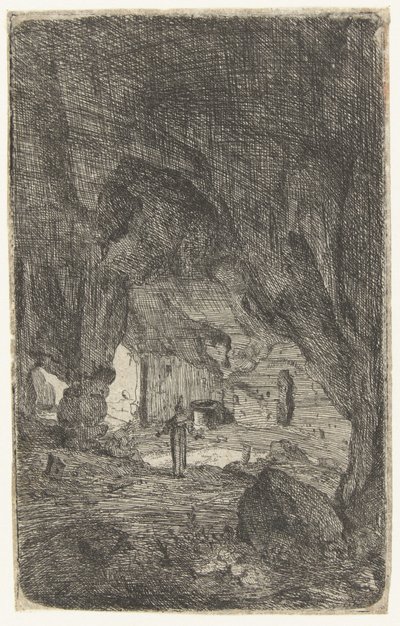Interno di una grotta da Bartholomeus Breenbergh