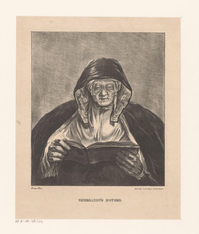 Ritratto di una vecchia che legge da Bartholomeus Johannes van Hove