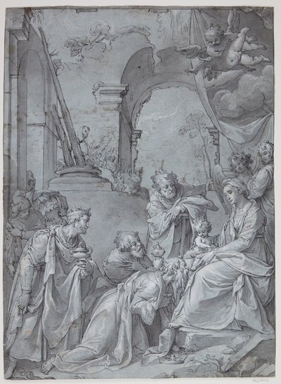 Adorazione dei pastori da Bartholomeus Spranger