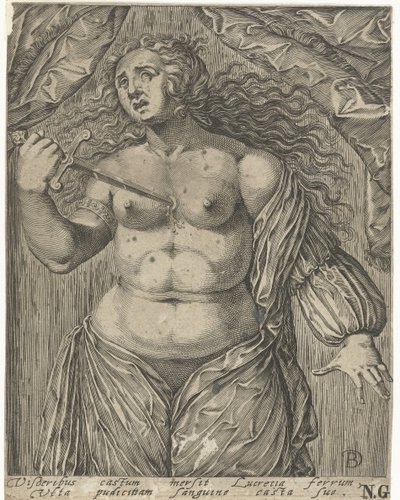 Suicidio di Lucrezia da Bartholomeus Willemsz. Dolendo
